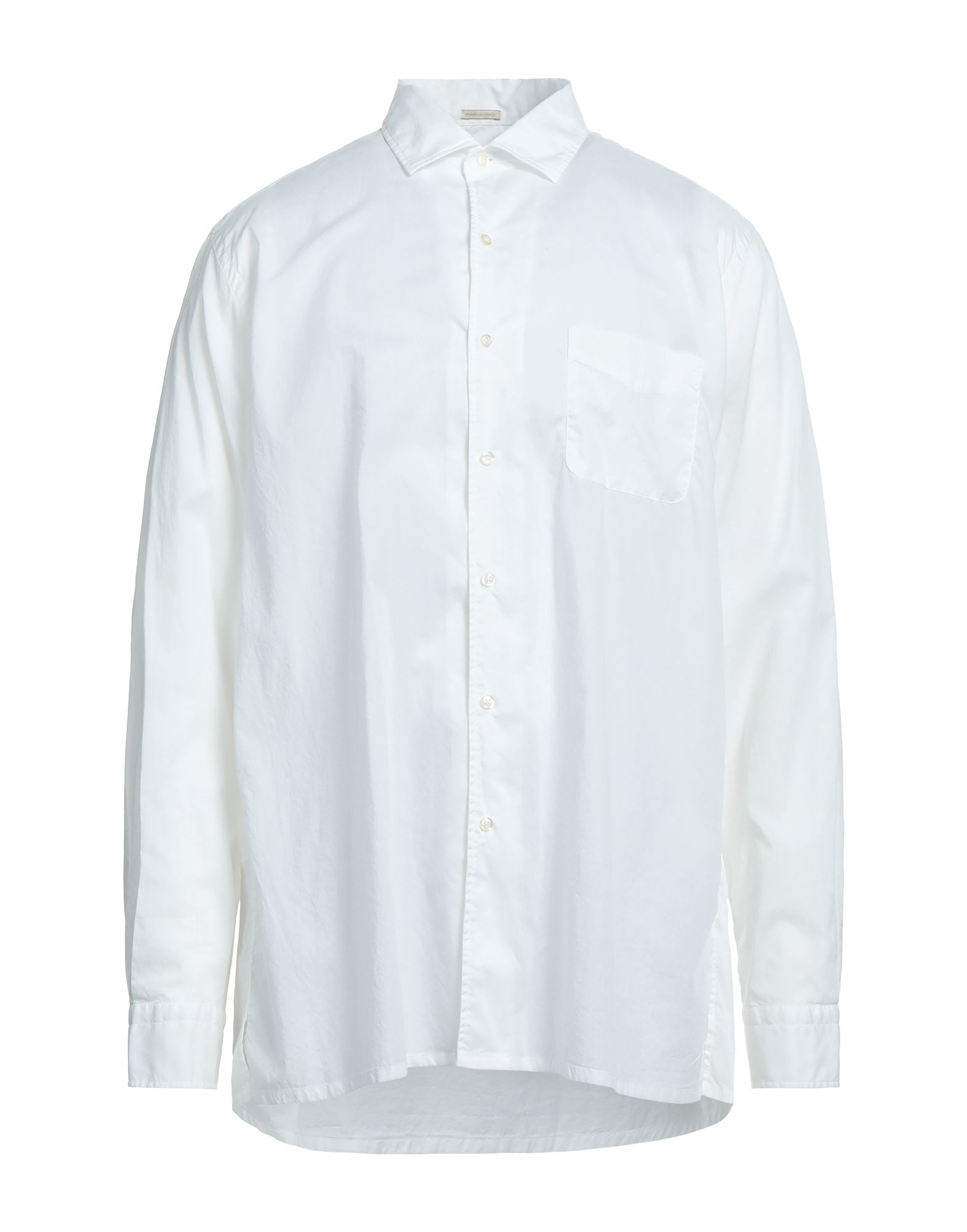 Shop Massimo Alba Man Shirt White Size L Cotton