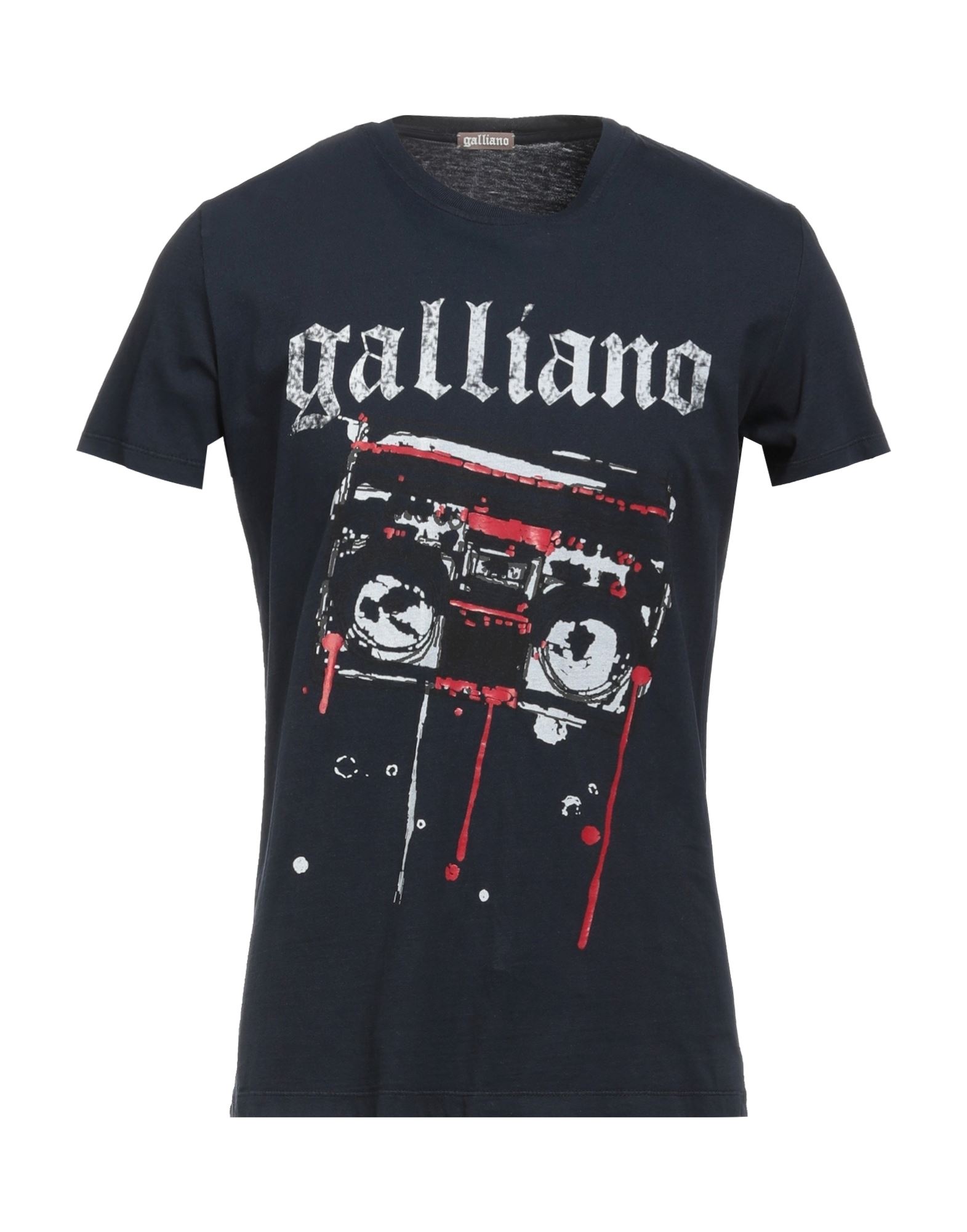 Galliano T-shirts In Dark Blue