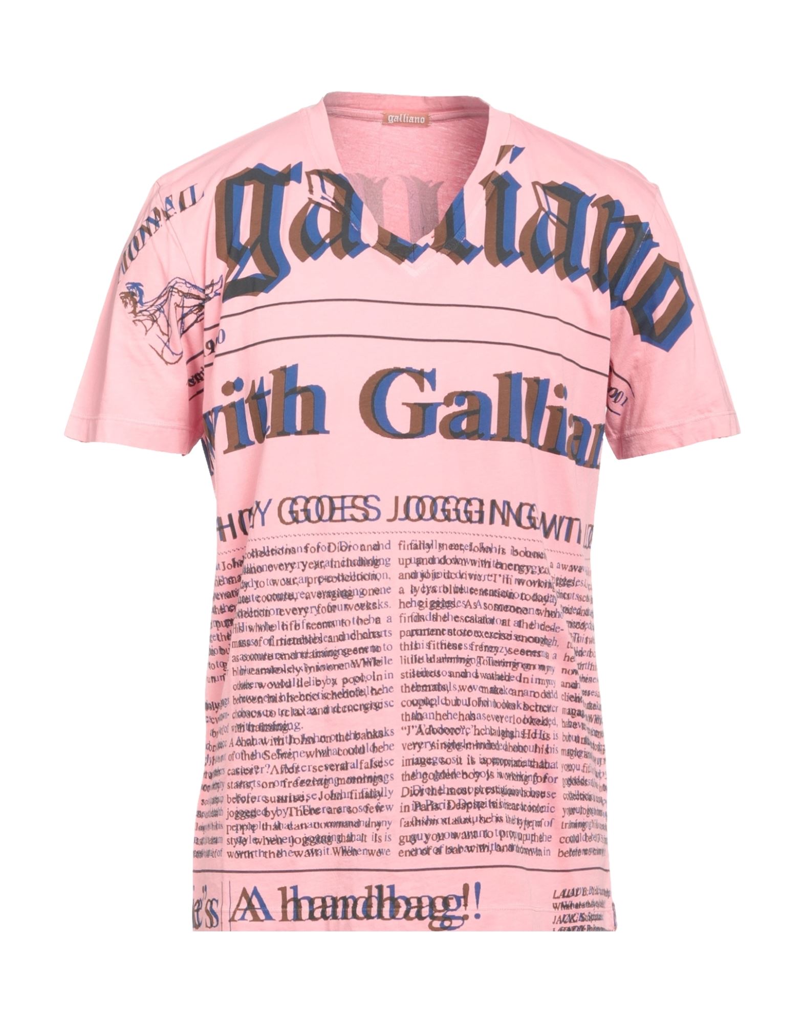 Galliano T-shirts In Pink