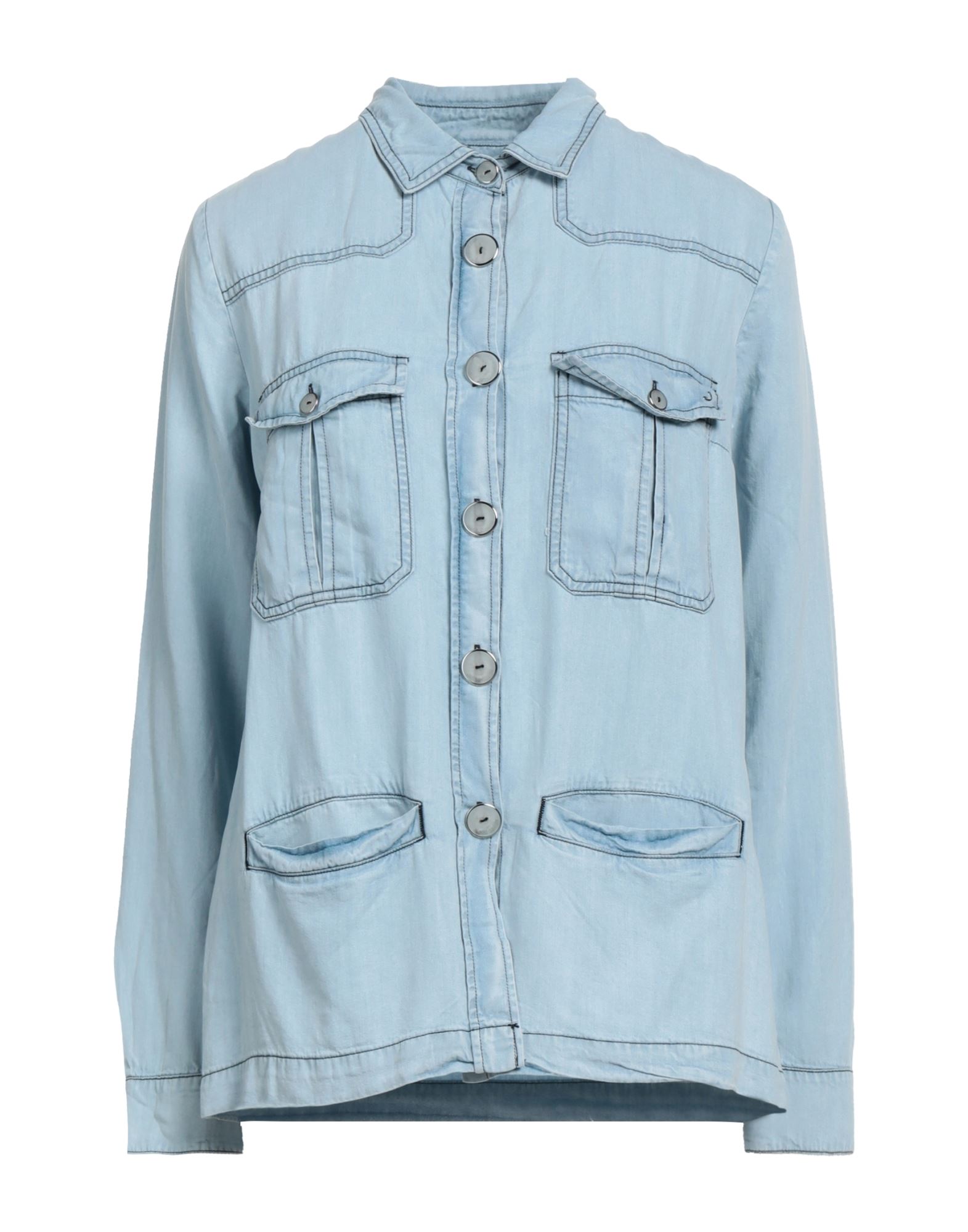 Jacob Cohёn Denim Shirts In Blue