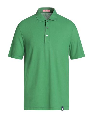 Drumohr Man Polo Shirt Green Size M Cotton