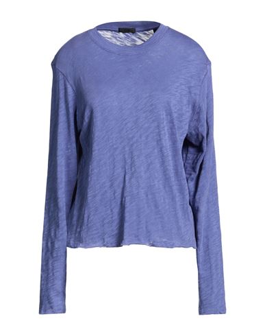 Atm Anthony Thomas Melillo Woman T-shirt Bright Blue Size M Cotton In Blue