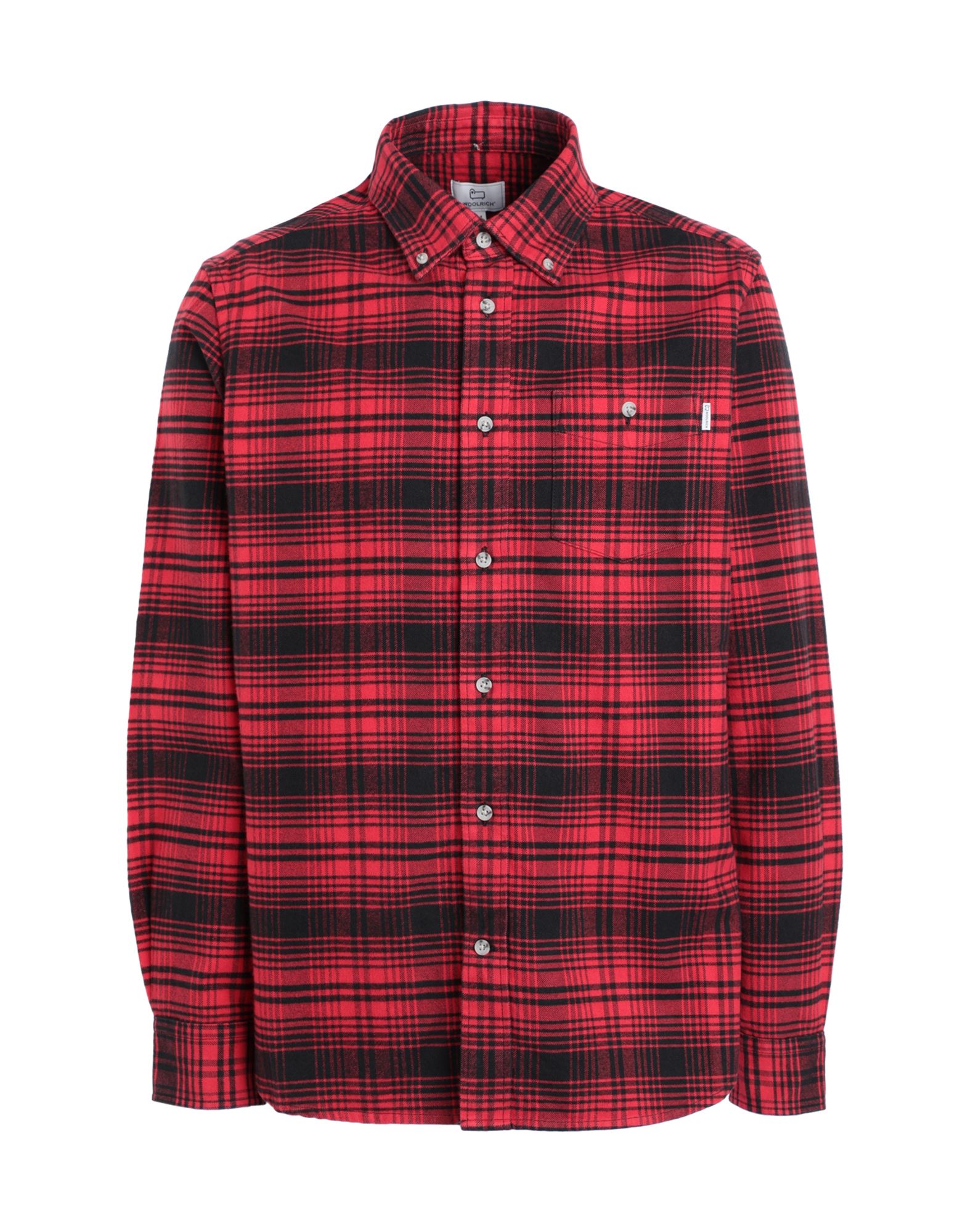 Woolrich Traditional Flannel Shirt Man Shirt Red Size Xl Cotton