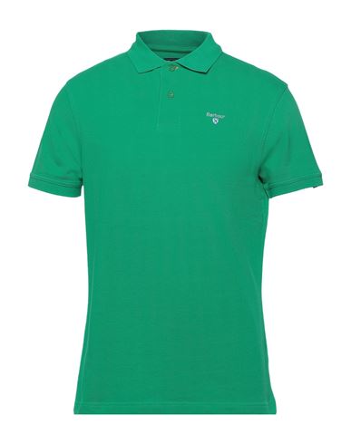 Barbour Man Polo Shirt Green Size S Cotton