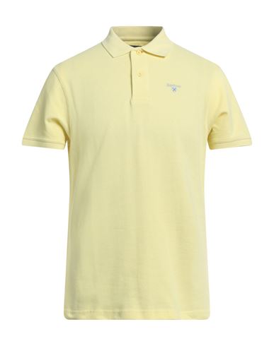 Barbour Man Polo Shirt Yellow Size S Cotton