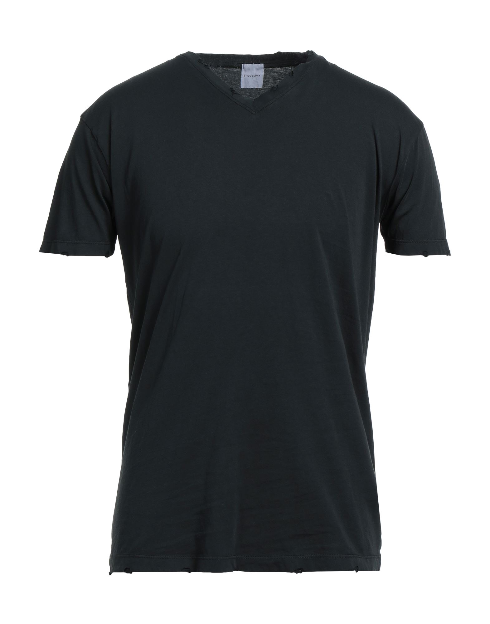 Shop Stilosophy Man T-shirt Steel Grey Size M Cotton