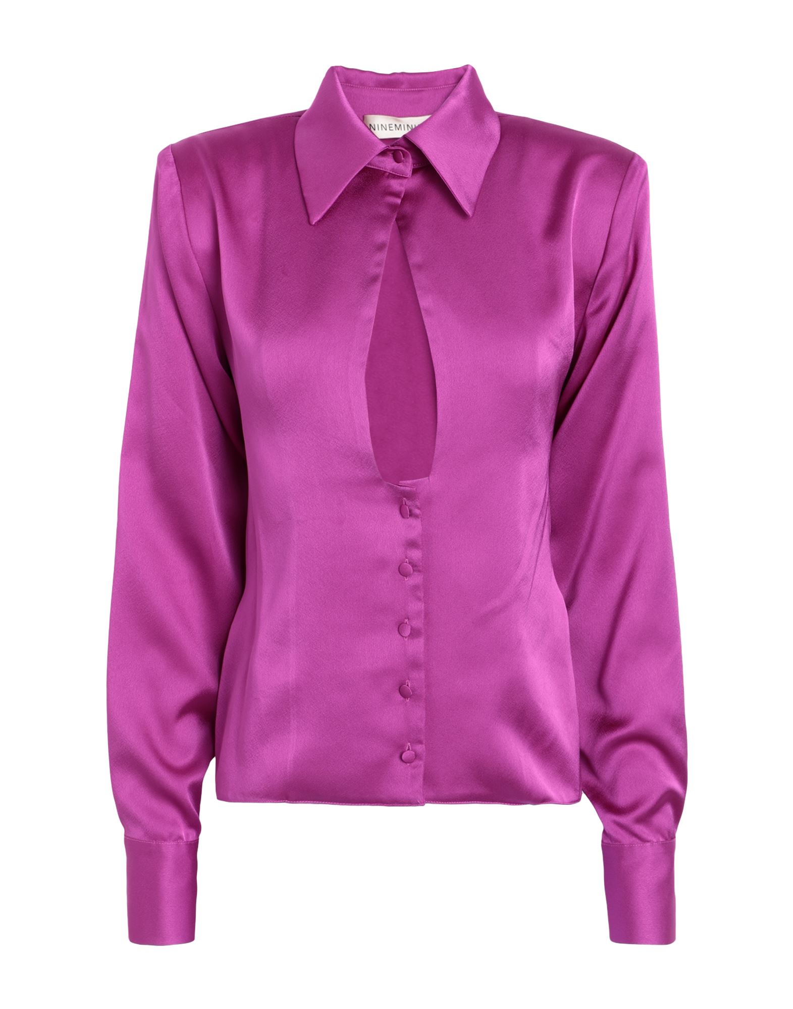Shop Nineminutes Woman Shirt Light Purple Size 8 Polyester, Elastane