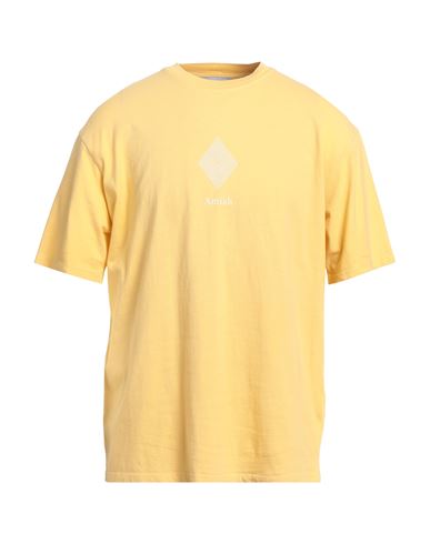 Amish Man T-shirt Light Yellow Size Xs Cotton