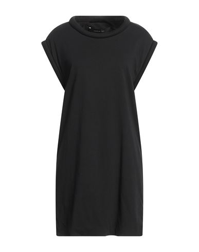 Federica Tosi Woman T-shirt Black Size 4 Cotton, Acrylic
