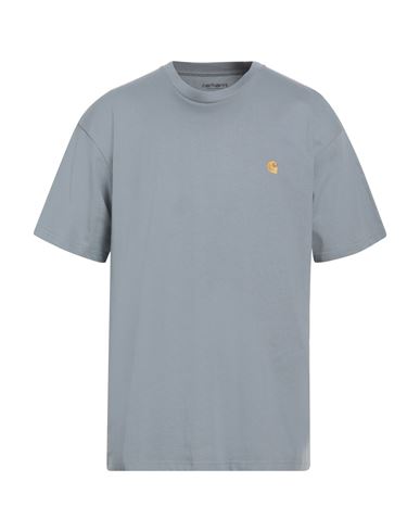 Shop Carhartt Man T-shirt Light Grey Size S Cotton