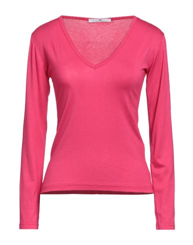 Massimo Rebecchi Woman T-shirt Fuchsia Size M Viscose, Elastane In Pink