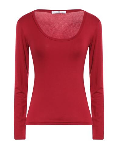 Massimo Rebecchi Woman T-shirt Red Size L Viscose, Elastane