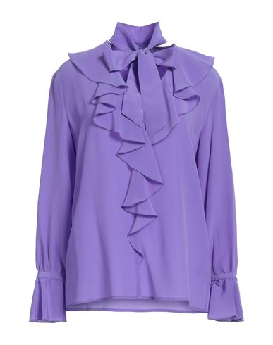Simona Corsellini Woman Blouse Purple Size 4 Silk
