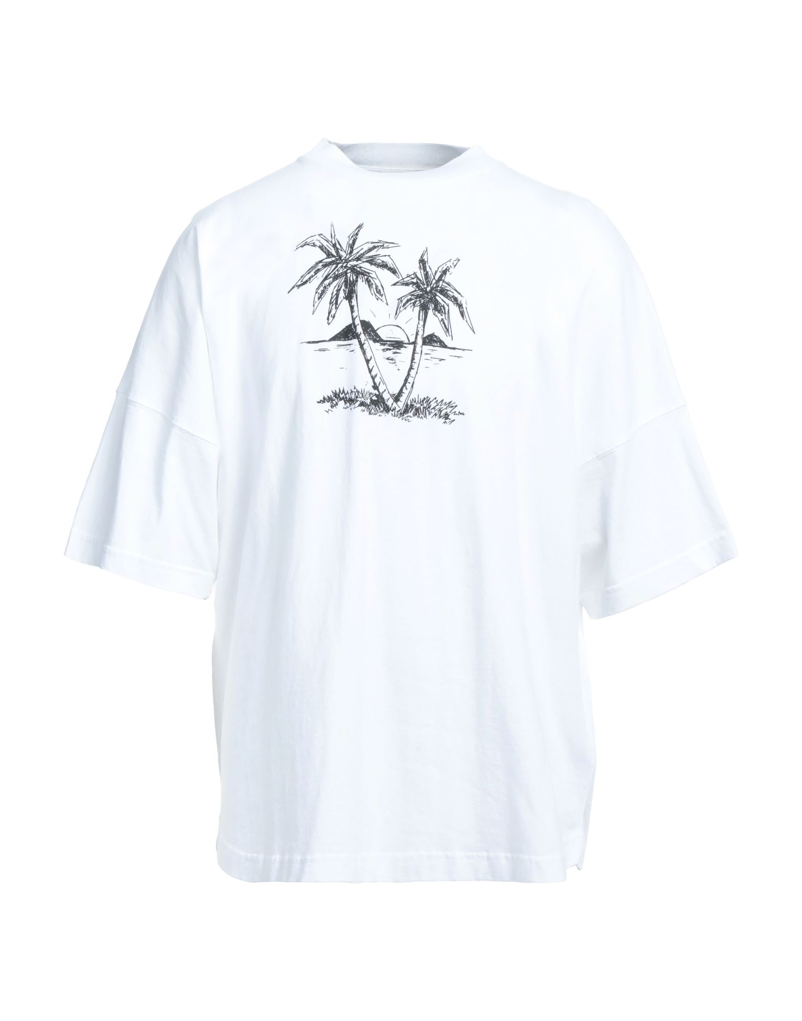 Palm Angels T-shirts In White