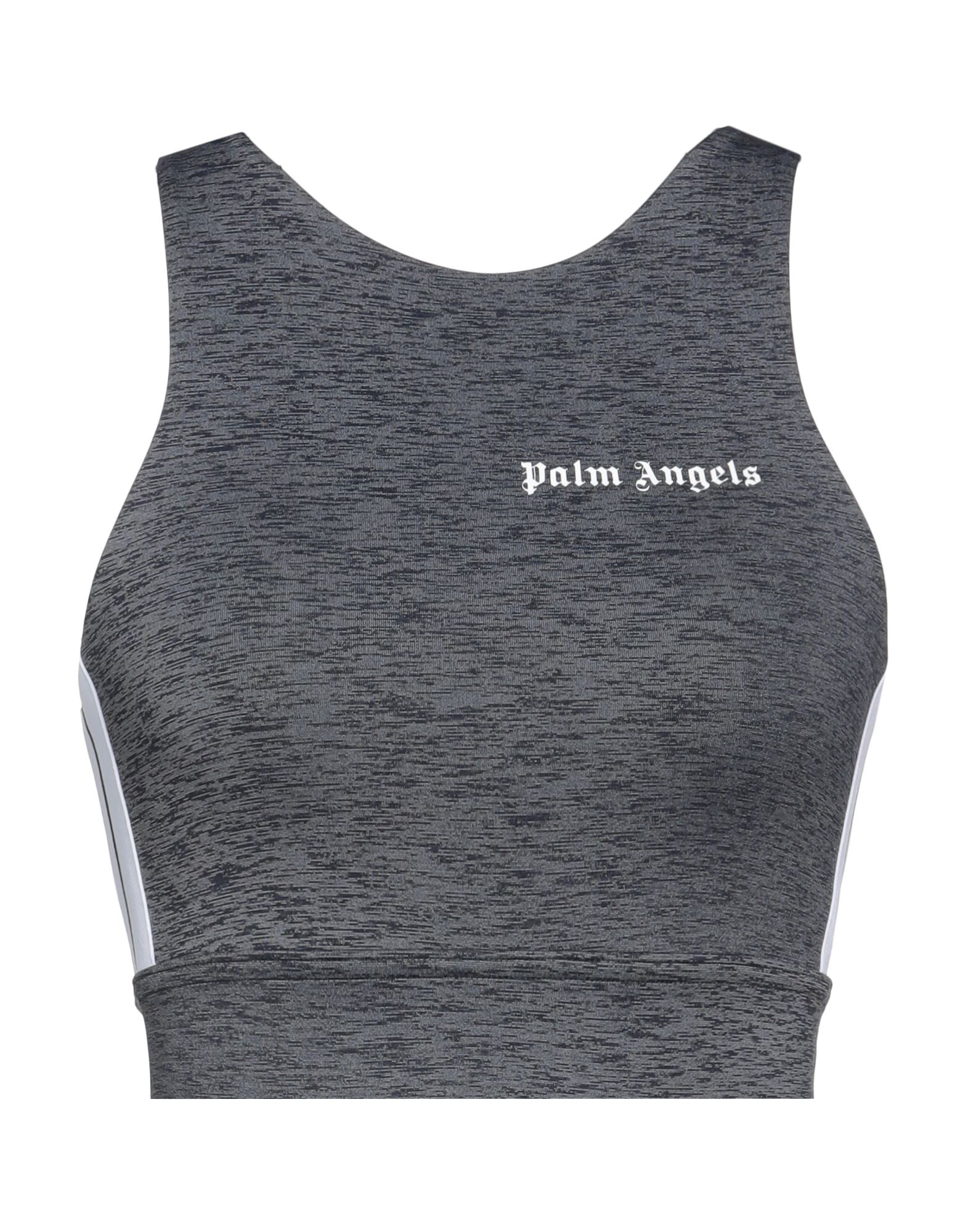 PALM ANGELS PALM ANGELS WOMAN TOP SLATE BLUE SIZE XS POLYAMIDE, POLYESTER, ELASTANE