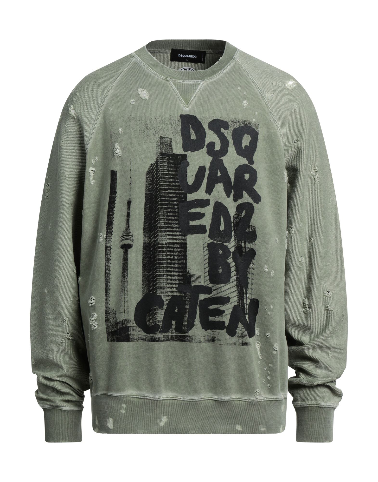 Dsquared2 Sweatshirts In Military Green