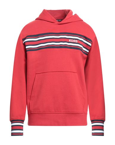 Michael Kors Mens Man Sweatshirt Red Size Xl Cotton, Viscose
