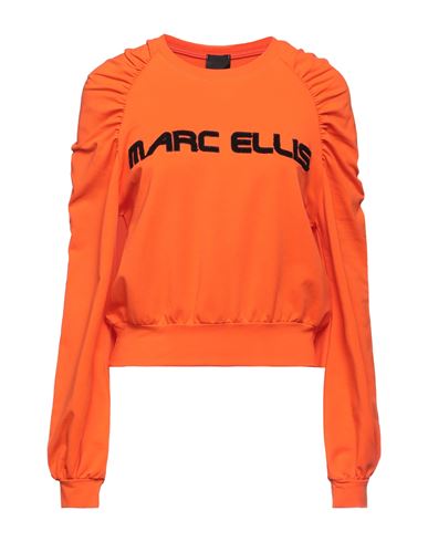 Marc Ellis Woman Sweatshirt Orange Size S Cotton, Elastane