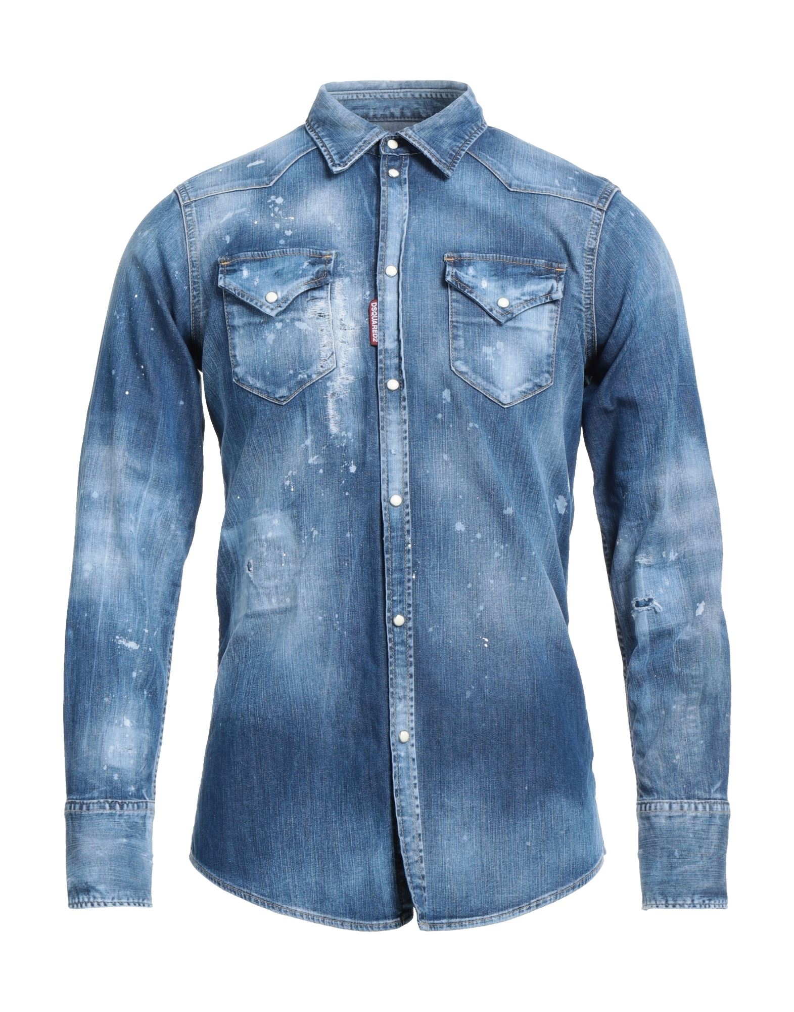 Dsquared2 Denim Shirts In Blue | ModeSens