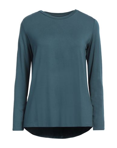 MAJESTIC MAJESTIC FILATURES WOMAN T-SHIRT DEEP TEAL SIZE 0 VISCOSE, ELASTANE 