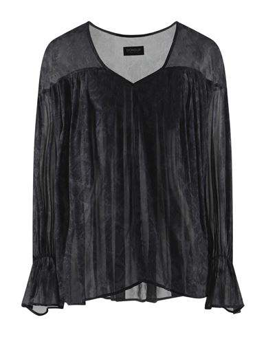 Dondup Woman Top Midnight Blue Size 10 Viscose In Blue