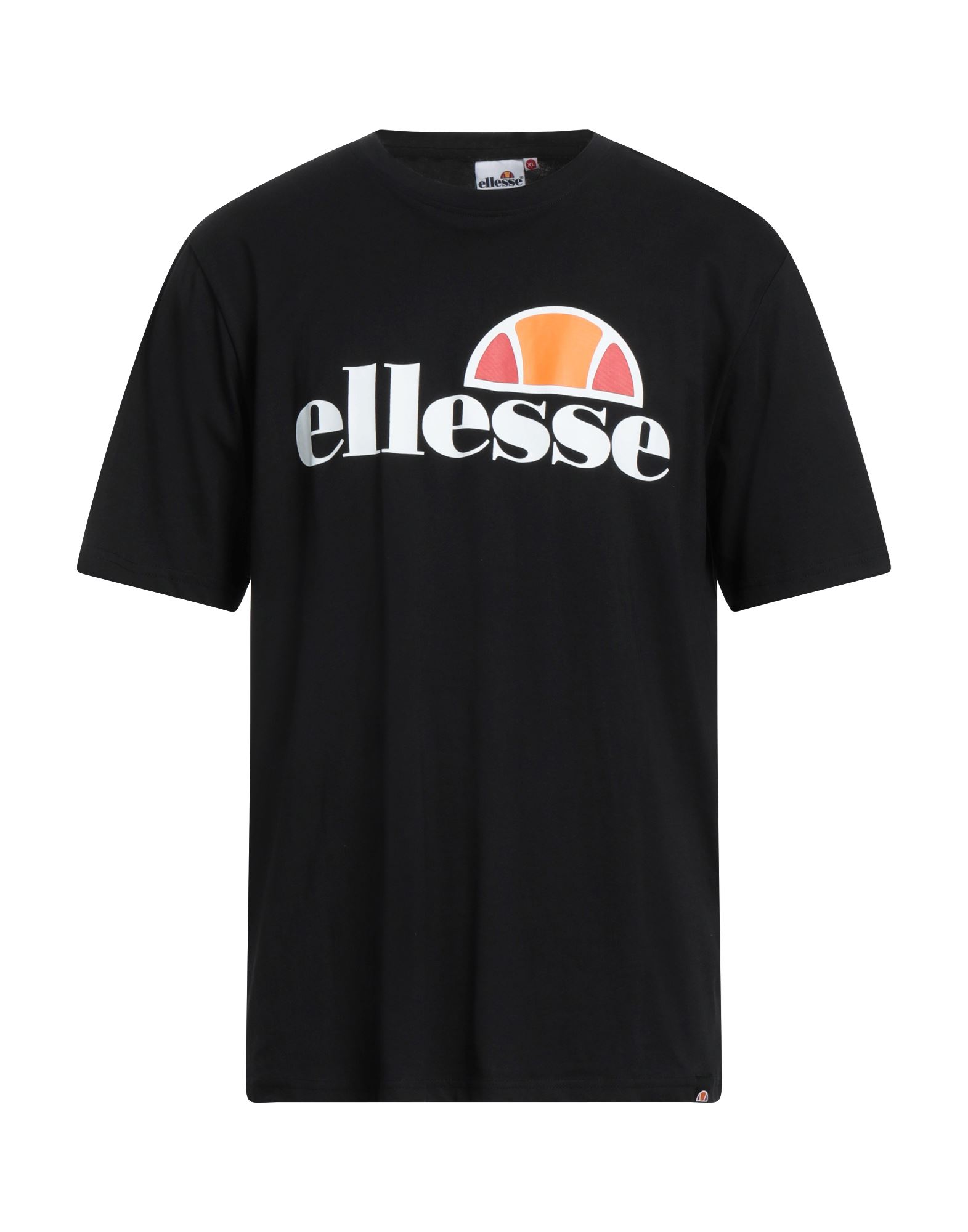 Shop Ellesse Man T-shirt Black Size Xl Cotton
