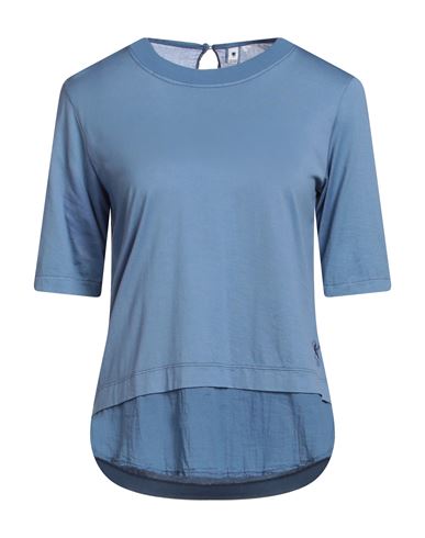 European Culture Woman T-shirt Sky Blue Size Xs Cotton, Elastane