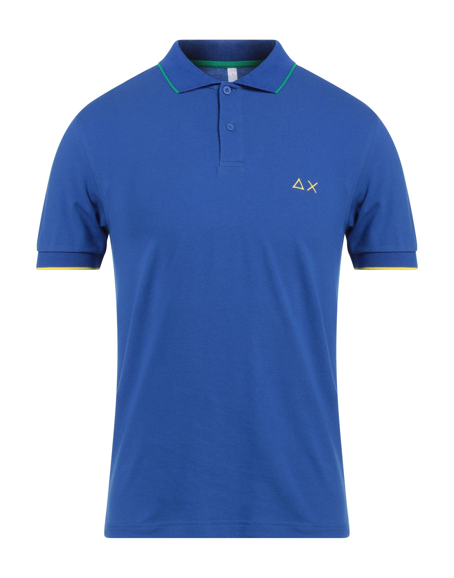 Sun 68 Polo Shirts In Blue