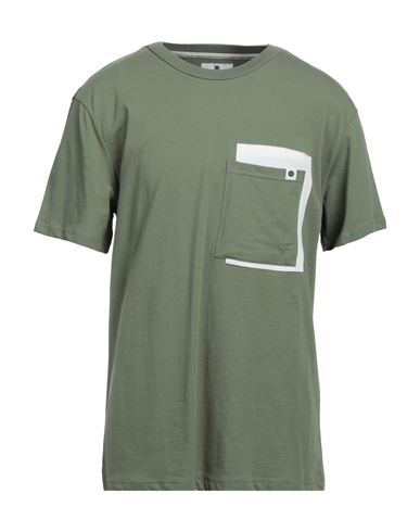 Anerkjendt Man T-shirt Military Green Size L Organic Cotton