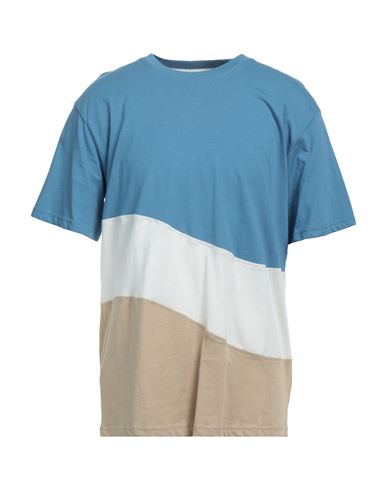 Anerkjendt Man T-shirt Azure Size L Organic Cotton In Blue