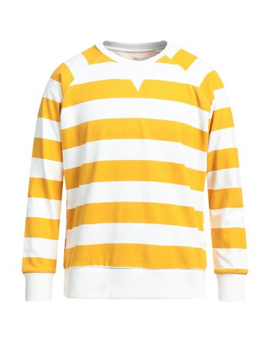 Shop Attrezzeria 33 Man Sweatshirt Ocher Size L Cotton In Yellow