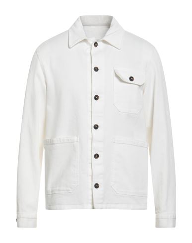 Cruna Man Shirt White Size 38 Cotton, Elastane