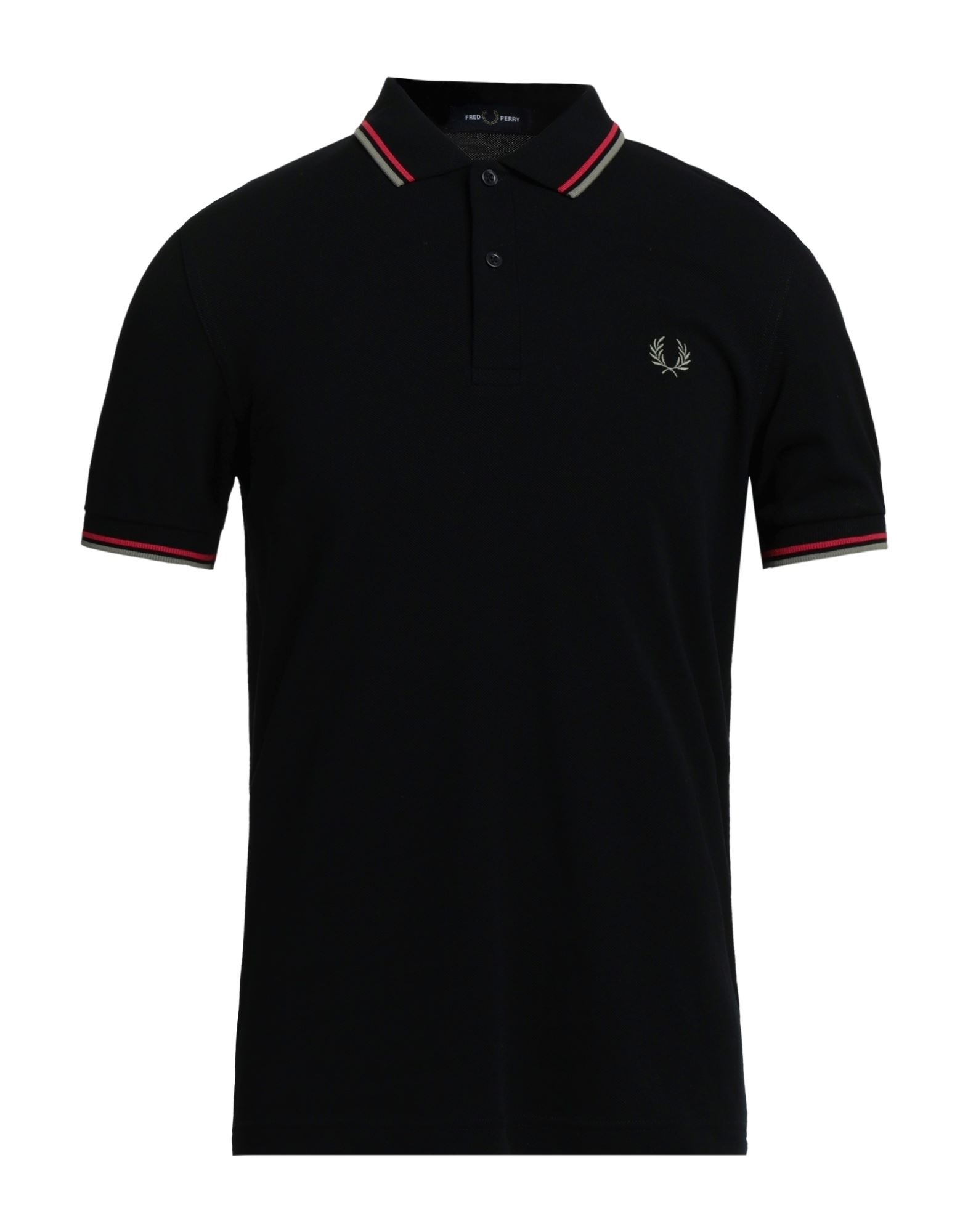Fred Perry Slim Fit Twin Tipped Polo Aubergine & Lime in Red for Men Mens T-shirts Fred Perry T-shirts 