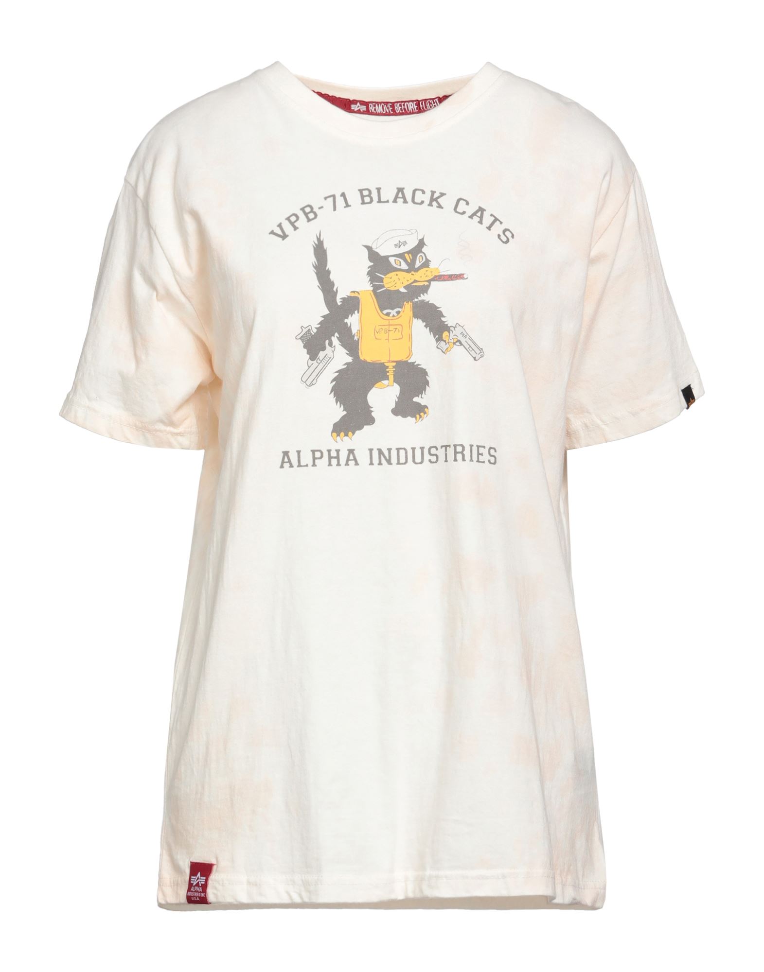 Alpha Industries T-shirts In Ivory