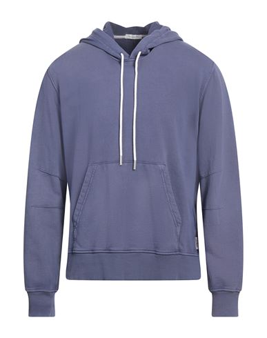 Paolo Pecora Man Sweatshirt Slate Blue Size Xl Cotton In Blue