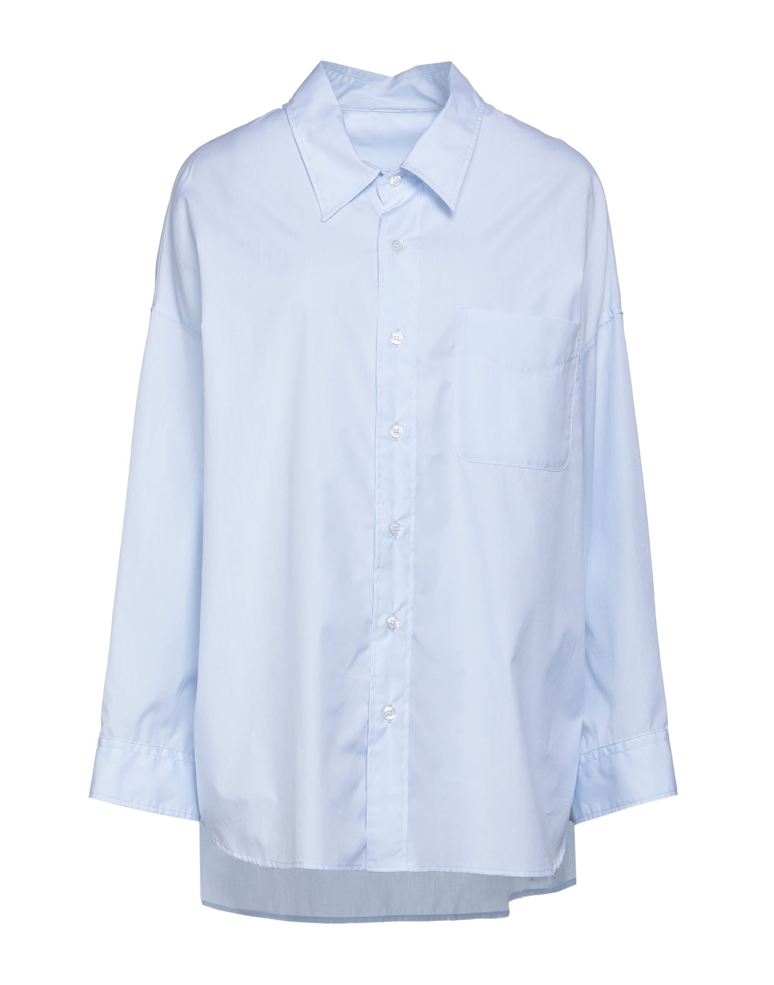 Nine:inthe:morning Woman Shirt Sky Blue Size Xs Cotton