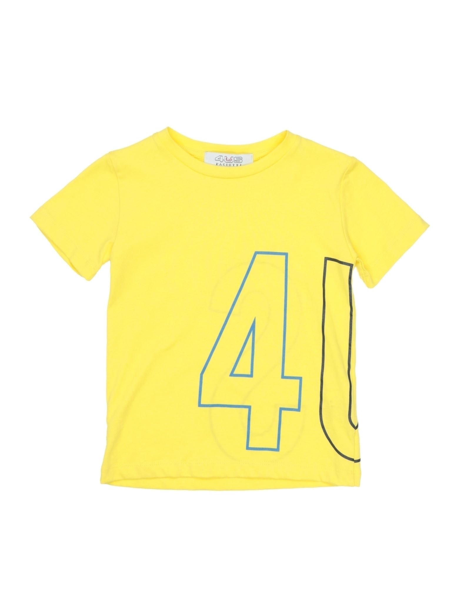Cesare Paciotti 4us Kids' T-shirts In Yellow