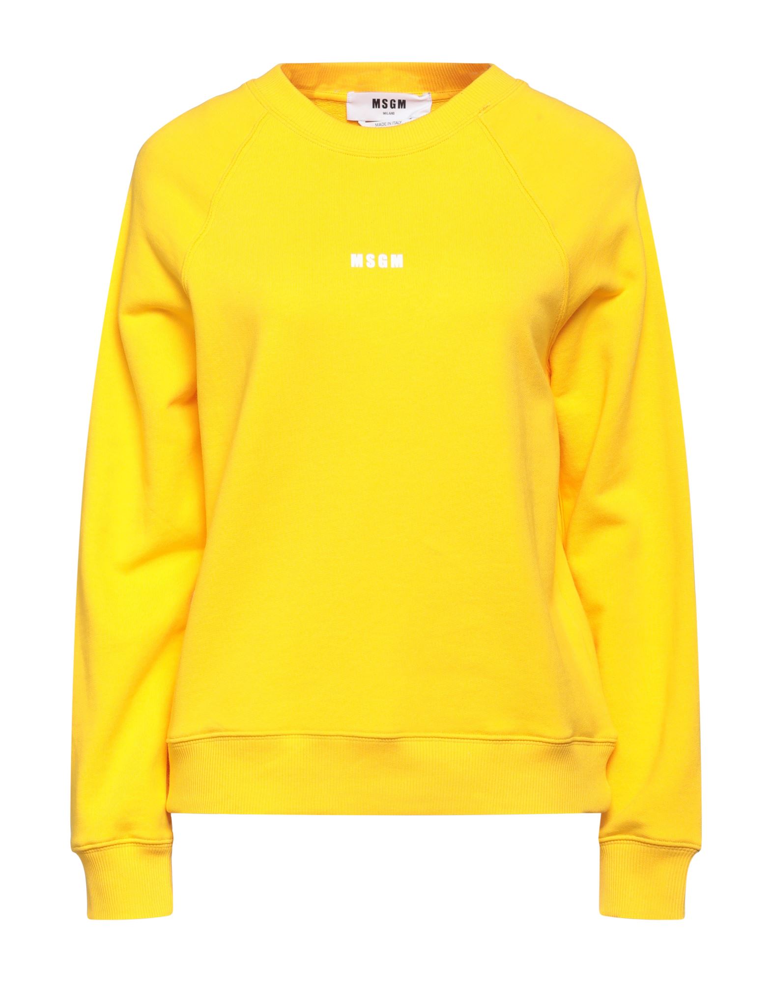 Msgm Sweatshirts In Yellow