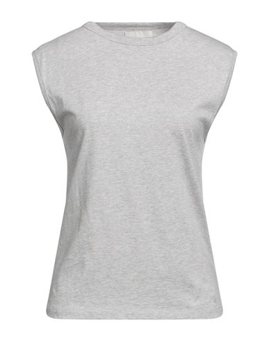 Loulou Studio Woman T-shirt Light Grey Size Xs Pima Cotton In Gray