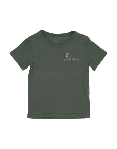 Sp1 Babies'  Toddler Boy T-shirt Military Green Size 4 Cotton, Elastane