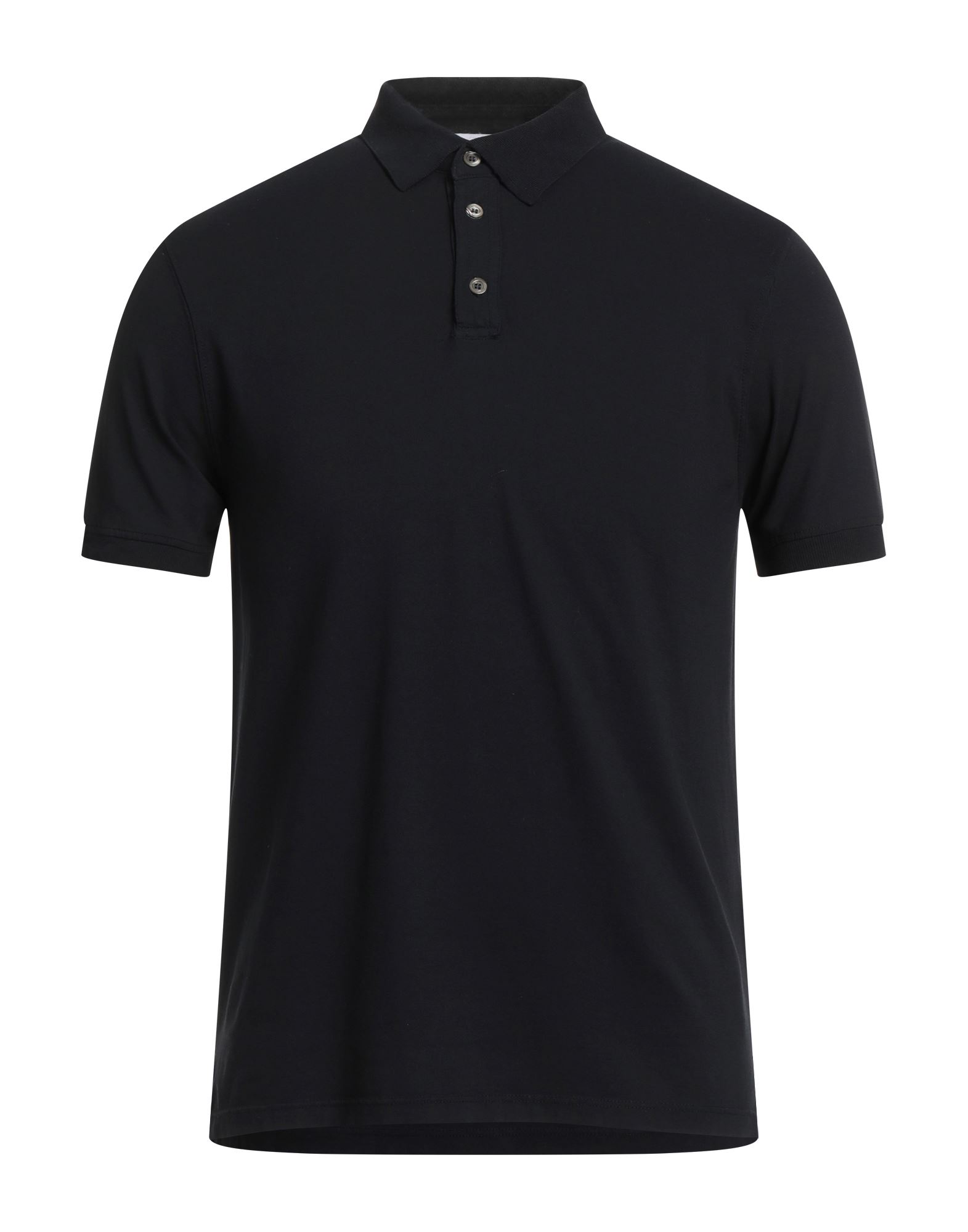 Shop Alpha Studio Man Polo Shirt Midnight Blue Size 38 Cotton, Elastane