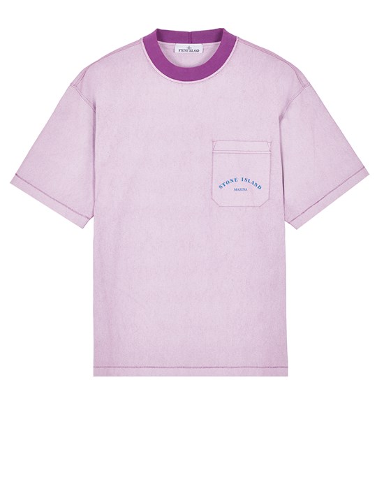 Sold out - STONE ISLAND 216X4 STONE ISLAND MARINA T-Shirt Herr Magenta