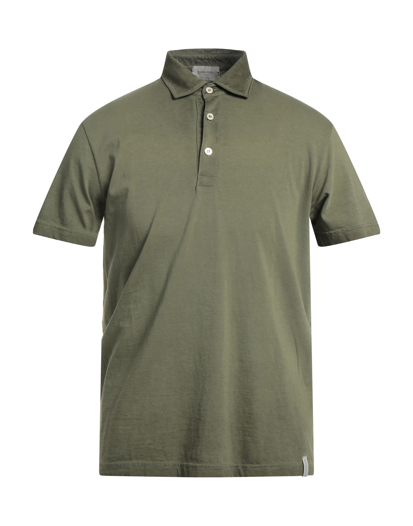 Brooksfield Polo Shirts In Green