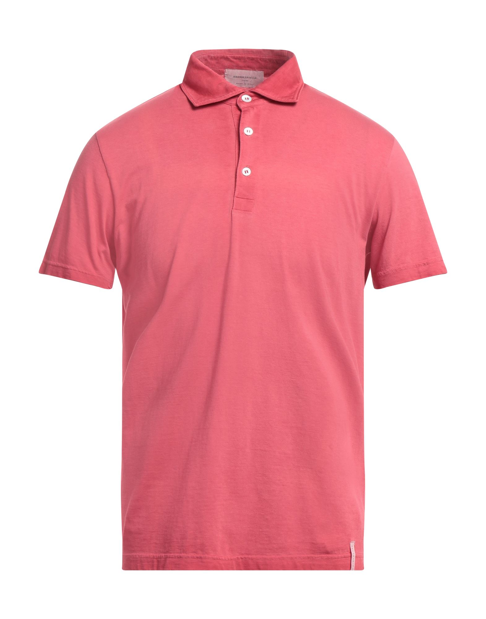 BROOKSFIELD BROOKSFIELD MAN POLO SHIRT CORAL SIZE 46 COTTON