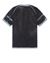 2 of 4 - Short sleeve t-shirt Man 210T4 HAND SPRAYED ORGANIC COTTON Back STONE ISLAND