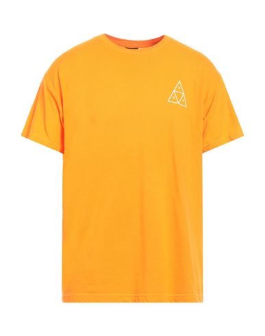 Huf Man T-shirt Orange Size L Cotton