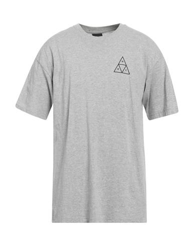 Huf Man T-shirt Light Grey Size S Cotton