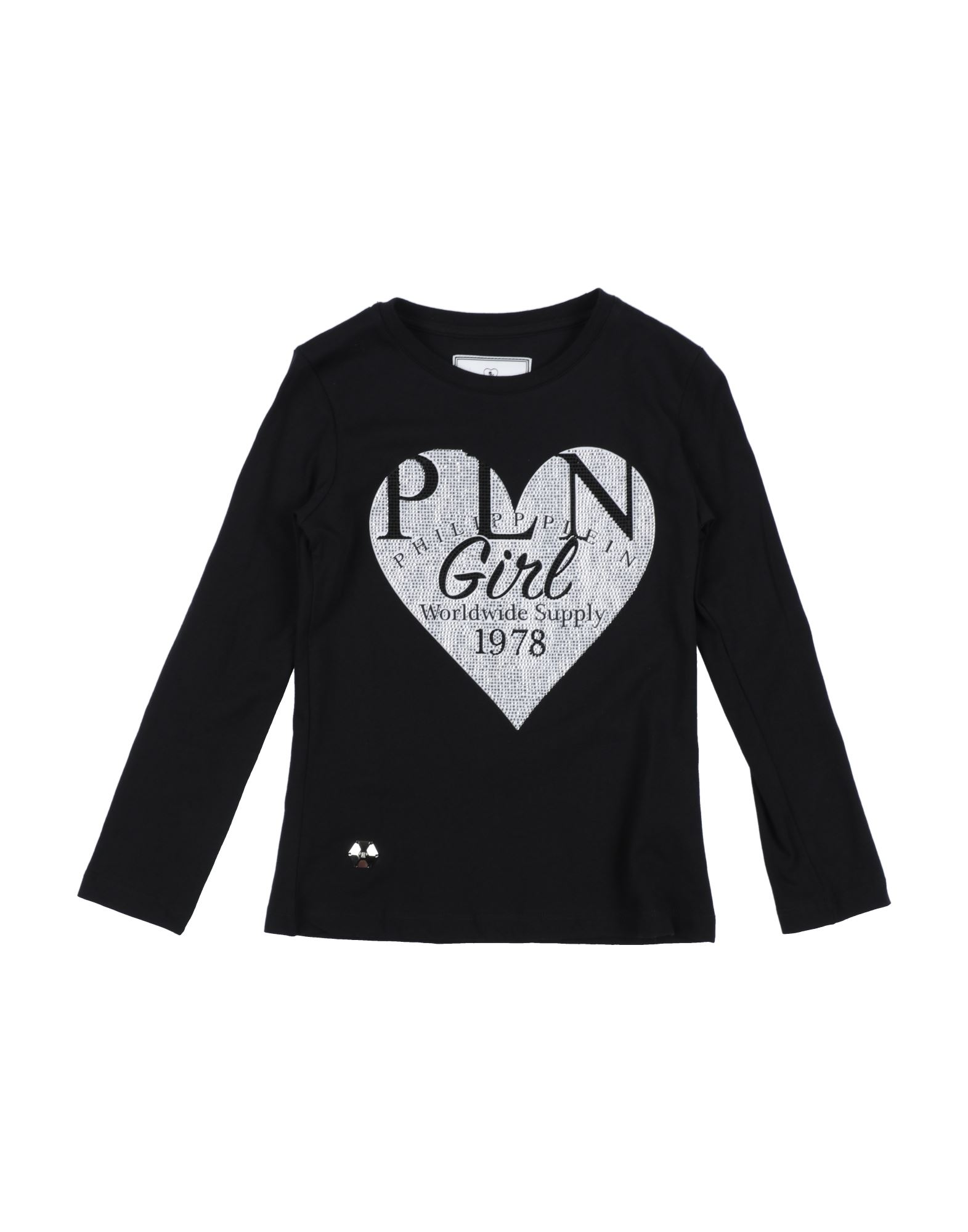Shop Philipp Plein Toddler Girl T-shirt Black Size 6 Cotton