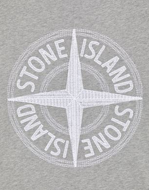 Stone island hoodie logo sales on front