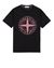 1 of 4 - Short sleeve t-shirt Man 21580 'STITCHES THREE' EMBROIDERY Front STONE ISLAND